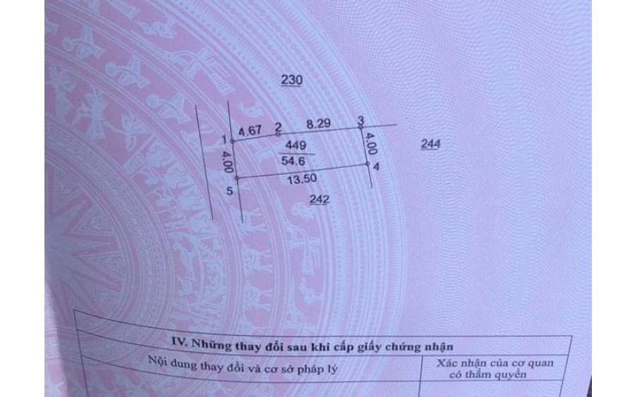 chính chủ bán lô đất cạnh số nhà 45. Diện tích: 54,6m2 tại ngõ 1137 Quang Trung. Tổ 3 Do Lộ Yên Nghĩa